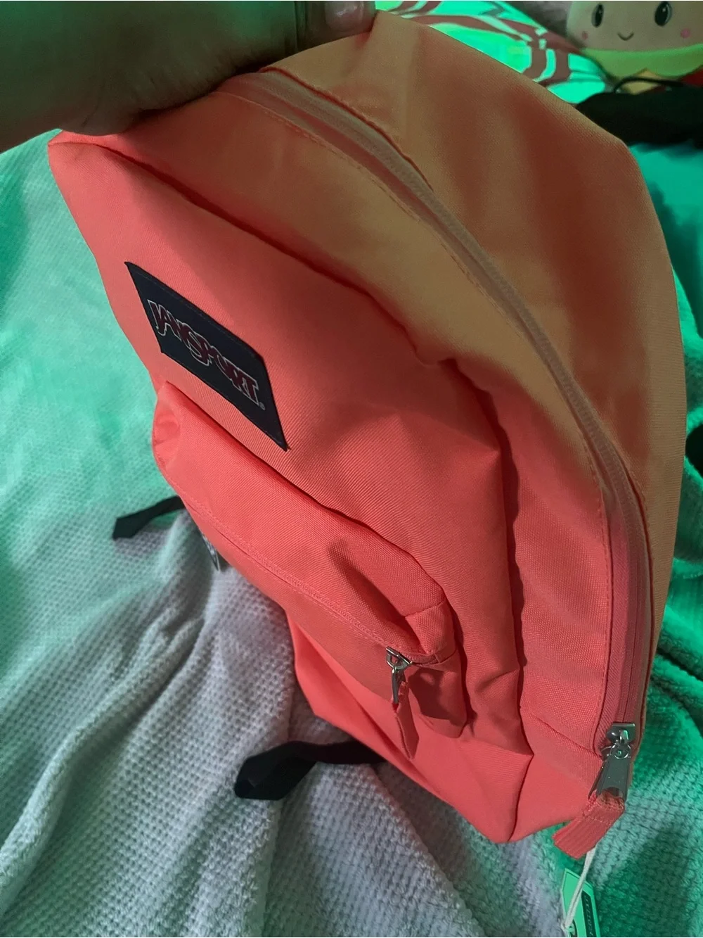 Jansport Bright Coral-Orange Laptop Backpack
